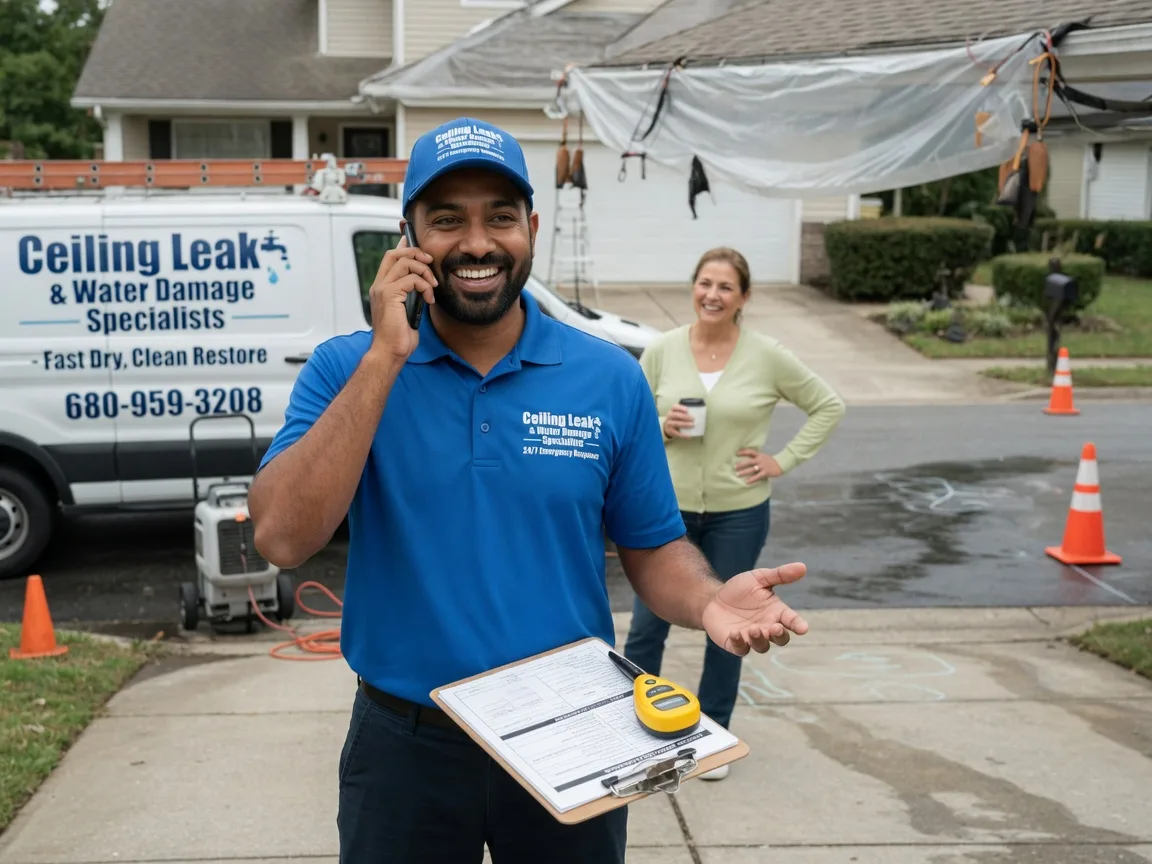 Ceiling Leak Cleanup Halfway, OR FAQs